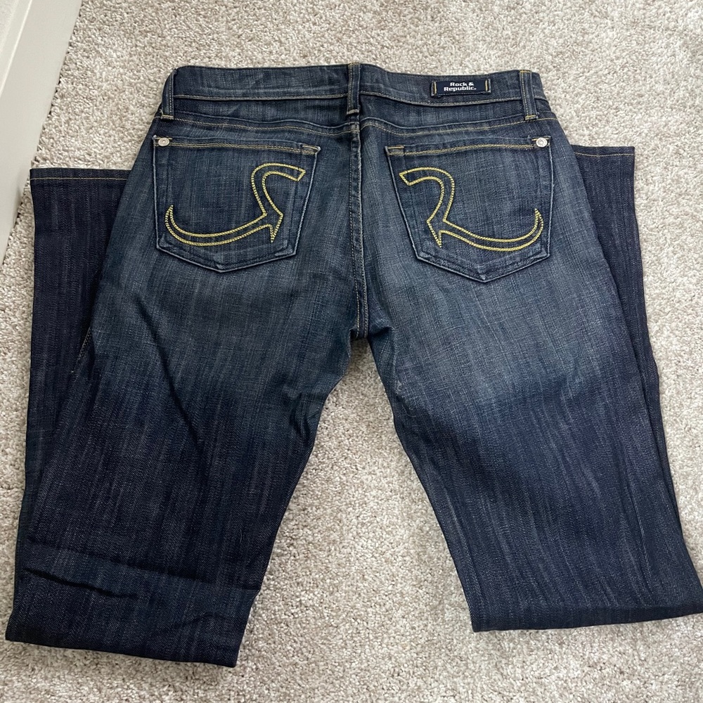 Dark wash Rock & Republic bootcut denim